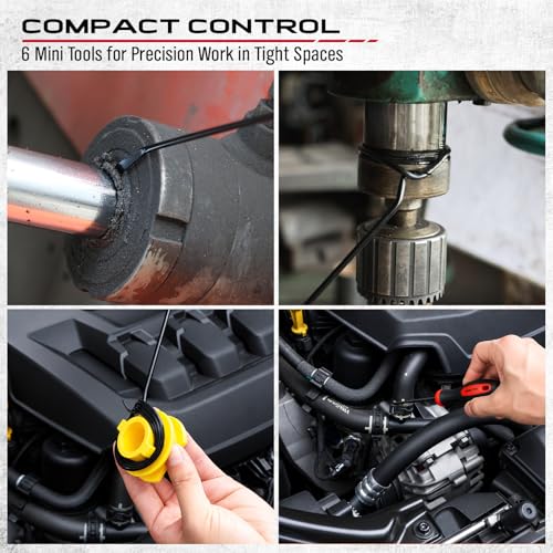 14PCS Pick and Hook Tool Set, Long and Mini Precision Pick Tools with Non-Slip Handles for O-Ring, Seal, Gasket and Hose Removal, Automotive Hook and Pick Set for Car Repair and Mechanical Maintenance - color: 14PCS Pick & Hook Set