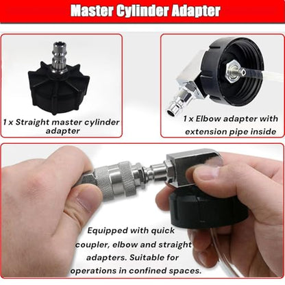 altivox 3L Brake Bleeder Pump Kit Brake Bleeder Kit Brake Fluid Bleeder Kit One Man Professional Vacuum Brake Bleeder Kit Suitable for Most European Car Models - color: for EU Model