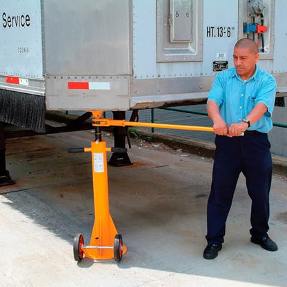 GLOBAL INDUSTRIAL 100,000 Lb. Static Capacity Standard Duty Trailer Stabilizing Jack Stand | Stabilizing Jack Stand, 40,000 lb. Lifting Capacity, 39-1/2" to 51" Height Adjustment