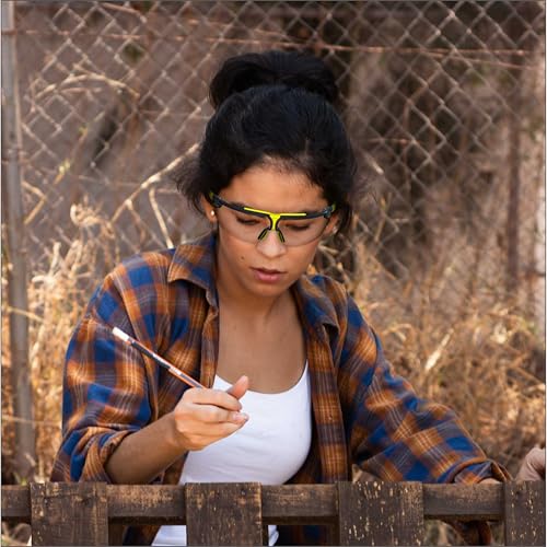 HexArmor VS300 Safety Glasses with Adjustable Side Arms Z87+ for Men and Women - color: Clear / Anti Fog Anti Scratch