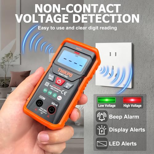 Digital Multimeter 4000 Counts with NCV, Automotive Multimeter Tester for AC/DC Voltage, Resistance, Continuity with Backlight and LCD, Auto-Ranging Voltmeter with Manual Mode