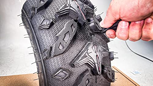 Stop & Go 1085 30 Piece Deluxe Tubeless Tire Plugger Repair Kit Punctures and Flats on Car, Motorcycle, ATV, Jeep, Truck, & Tractor (25 Mushroom Plugs) - size: 30 Piece Deluxe Tire Plugger Repair Kit Hard Case
