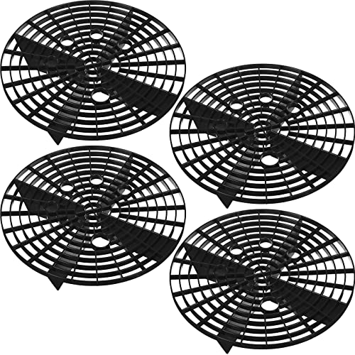 Tallew Car Wash Bucket Insert Grit Traps for Car Washing Detailing Kit Accessories Cleaning Tool Fits 12 Inch Diameter Bucket or 3-5 Gallon(Black,4 Pieces) - color: Black
