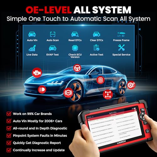 Launch X431 CRP919E 2026 Scan Tool,OBD2 Scanner with ECU Coding, 35+ Resets | Bidirectional, CRP919EBT, Code Reader, Full System, Active Test, CANFD DOIP, FCA Autoauth, TPMS &BST360, 2-Year Free Update