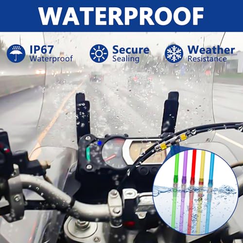 810 PCS Solder Seal Wire Connectors with Heat Gun, Self Soldering Heat Shrink Butt Connector, Waterproof Insulated Electrical Terminals Ideal for Marine, Automotive, Boat, and Truck Wiring