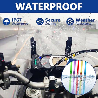 810 PCS Solder Seal Wire Connectors with Heat Gun, Self Soldering Heat Shrink Butt Connector, Waterproof Insulated Electrical Terminals Ideal for Marine, Automotive, Boat, and Truck Wiring