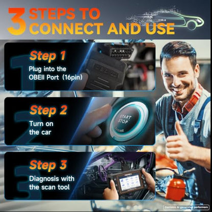 2026 FOXWELL NT614 Elite OBD2 Scanner, 4 Systems, 5 Resets Code Reader | Upgrade of NT604, ABS Bleeding/EPB/Oil/SAS/Throttle Reset, Read/Clear Engine/ABS/SRS/Transmission Fault Codes Car Scanner