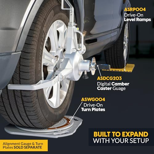 Wheel Alignment Tire Clamp, 18.5"–43.3" Tire OD Range, Magnetic Adapter Plate for Camber & Caster Gauges, Wheel Alignment at Home (4 Pack) - size: Tire Clamp (4 Sets)