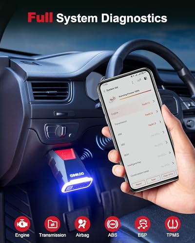 GOOLOO DEEPSCAN OBD2 Scanner Diagnostic Tool, Bluetooth Wireless All System Diagnostics for iOS & Android, Bi-Directional Control, 8+ Hot Reset, Code Reader, Live Data & Performance Test