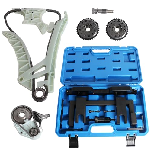 Oil Pump Timing Chain Kit & 2 VVT Gear Tool Compatible with BMW N20 N26 X4 X5 228 320 328 2.0L 3.0L 2012-2016