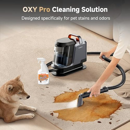 Uwant Carpet Cleaner Machine with Steam&Hot&Cold Water Models 18Kpa Powerful Suction Upholstery Cleaner Machine with Pet Pro Cleaner for Pets, Carpet Steam Cleaner Set of 1 - color: Blue-Margaret