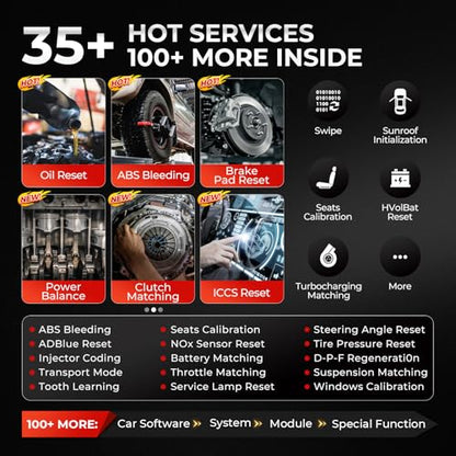 Launch X431 CRP919X OBD2 Scanner, 2026 US Ver. ECU Coding Car Scanner, Bidirectional Scan Tool, CANFD/DOIP, FCA Autoauth, 35+ Service,10.0 OS As X431, 4000+ Active Test,OE All System Diagnostic Tool | Bidirectional Scan Tool, 35+ Service, 4000+ Active Tes