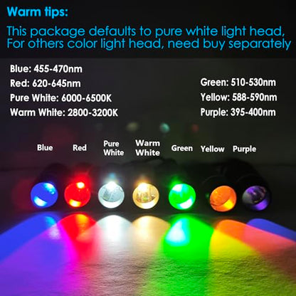 Microscope Light Source Dual Gooseneck Spotlight 3W 6500K for Lab, Industrial, Biological Stero Microscope Illuminator for Electronic PCB Watch Repair (Spotlight-A) - color: Spotlight-A