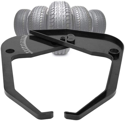 BTMIEY Tire Balancer Rim Width Caliper,Wheel Rim Width Measurement Measuring Tool,Portable Wheel Black Part Tire Balancer Caliper Rim Accurate