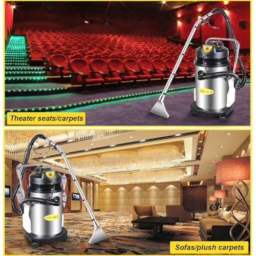 Commercial Carpet Cleaner Machine, Portable Carpet Cleaner Machine, Extractor Vacuum Washing Machine, Heavy Duty Wet Dry Carpets Cleaner Machine for Rugs Couch Curtain Car Detailing Deep Cleaning(30L) - size: 30L