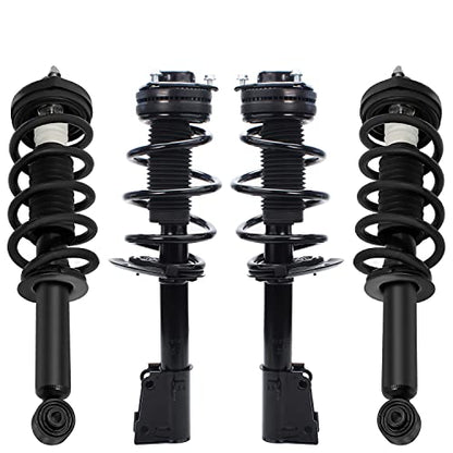 Detroit Axle - Front and Rear Suspension Kit 2011-2019 Dodge Journey | Struts with Coil Spring Assembly 2012 2013 2014 2015 2016 2017 2018 Replacement Suspension Struts Shock Absorbers - size: 4Q47307/ 4 Struts