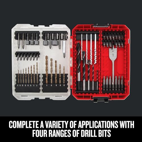 CRAFTSMAN Drill Bit Set 60 Pieces, Impact Driver and Screwdriver Bit Set , Includes Nut Drivers (CMAF1260) - size: 10.75 x 1.16 x 6.87 inches, style: 60 Pieces