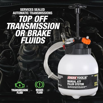 OEMTOOLS 24441 Transmission Fluid Pump, Manual Transmission Fluid Transfer Pump, 3-Liter Capacity Oil Pump Extractor, Oil Extractor for Sealed Transmissions, ATF Fluid Transfer Pump