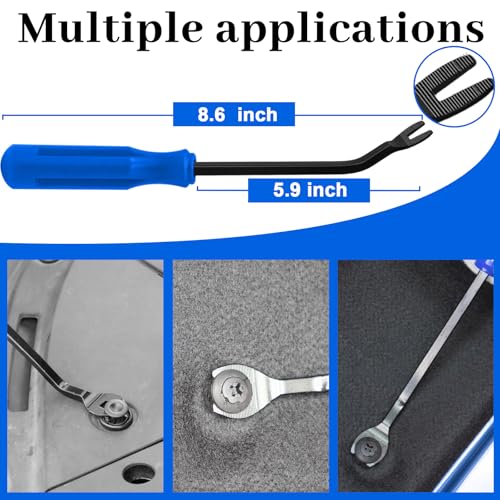 DOAHO 17Pcs Mechanic Hook and Pick Tool Set & Car Trim Removal Kit with Fastener Clip Pliers,Rivet Puller,Magnetic Pickup,Gasket Scraper,Non-Scratch Plastic Pry Tools for Automotive Repair-Blue - color: Blue-17 Pcs Auto Pick and Hook Set