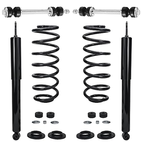 Detroit Axle - Rear Struts and Coil Springs Sway Bars Replacement for 2003-2011 Ford Crown Victoria Mercury Grand Marquis Lincoln Town Car - 4pc Set - size: 4QS48561/ Big strut kit