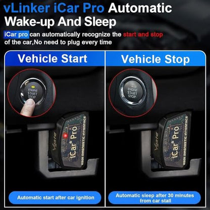 iCar Pro Mini OBD2 Bluetooth Scanner for iOS/Android OBD Adapter Car Diagnostic Code Reader Scan Tools