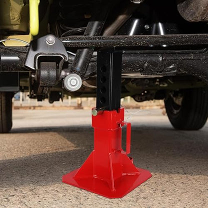 22 Ton A Pairs Heavy Duty Jack Stand Set, Pin Style Professional Jack Stands with Safety Lock, Adjustable Height 13"–19", High Capacity Support Stands for Cars, Trucks, Trailers & Automotive Repair - size: 22T