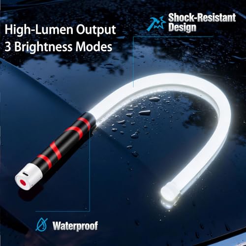 Bendable LED Flashlight Stick, 27" Flexible LED Work Light, Rechargeable, High-Lumen Output, 3 Brightness Modes for Mechanics, Automotive Repair, Narrow Spaces (3PCS) - color: 3PCS