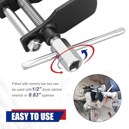 NYXOVA Disc Brake Pad Installation Spreader Caliper Piston Spreader Tool, Motorcycle Brake Calliper Compressor Tool