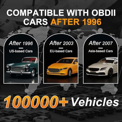 OBD2 Scanner, V410 Car Scanner Diagnostic Tool: Engine Fault Code Reader Scan Tool with Live Data/Freeze Frame for All OBDII Cars After 1996,Black - color: black