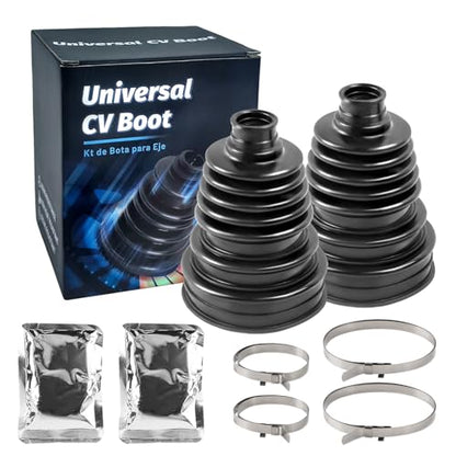2PCS High quality CV Boot Repair Kit | Fit 26mm-34mm Shafts 25-125mm Height Boot CV Axle Boot Repair Kit Silicone CV Axle Boot Repair Kit - size: Kit 2