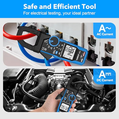 Digital Inrush Clamp Meter Multimeter, TEMIRUP T-RMS 6000 Counts 600A Current Amp Volt Meter with VFD,LOZ Mode; Measures NCV AC/DC Current Voltage Temperature Resistance Capacitance Continuity - size: CM87C, style: 600A AC/DC Clamp Meter