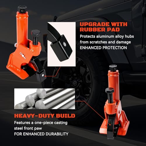 Manual Tire Bead Breaker Tool, Heavy-Duty Rim-Safe Bead Breaker with Rubber Pad for 38–42 Inch Tires, Portable Tire Repair Tool for ATVs, UTVs, Tractors, Trucks & Off-Road Vehicles