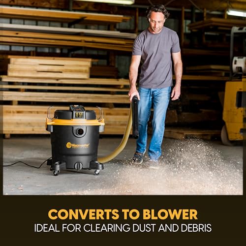 Vacmaster Professional Beast Series 16-Gallon 6.5 Peak HP Wet/Dry Vacuum- VJH1612PF 0203 - size: 16 Gallon