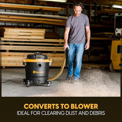 Vacmaster Professional Beast Series 16-Gallon 6.5 Peak HP Wet/Dry Vacuum- VJH1612PF 0203 - size: 16 Gallon