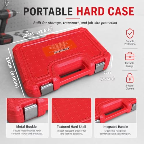 8PCS 1/2"Impact Socket Set Metric,29mm,30mm,32mm,34mm,35mm,36mm,38mm,39mm, Axle Nut Impact Socket Set L90, 6-Point CR-MO - size: 6 Point 8PCS 1/2" Socket Set Metric