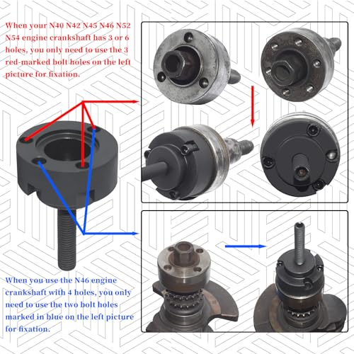 Crankshaft Front Oil Seal Installer & Removal Tool Kit, Compatible With BMW N40 N42 N45 N46 N52 N53 N54, With Carrying Case & Gloves