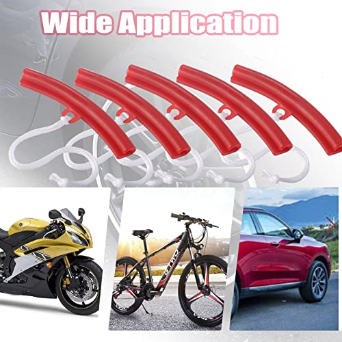 5-Piece Wheel Rim Protector Set for Motorcycle Car ATV Tire Change | Rubber rim edge savers protect wheels during tire changes. Non-marring reusable design. Fits motorcycle, car and ATV rims