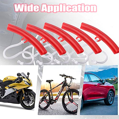 5-Piece Wheel Rim Protector Set for Motorcycle Car ATV Tire Change | Rubber rim edge savers protect wheels during tire changes. Non-marring reusable design. Fits motorcycle, car and ATV rims