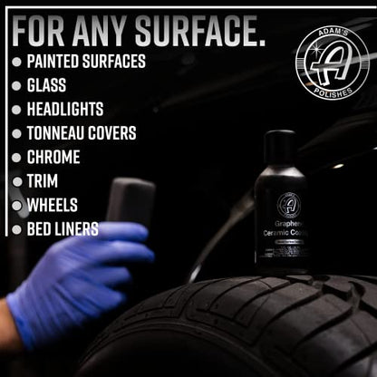 Adam's Polishes UV Graphene Ceramic Coating - 10H Ceramic Coating for Cars W/UV Glow Technology | 7+ Years of Protection | Apply After Car Wash Clay Bar Car Buffer Polisher | Boat RV Motorcycle - size: UV Complete Kit