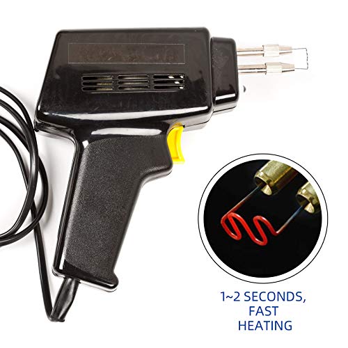 Hotop 1000 Pieces Plastic Hot Staples Welding Rods Repair Machine Welding Wire for Repair Car Bumpers Dashboards Lamp Holders Plastics Rings Daily Plastics Supplies 0.8 0.6 mm (Wave Shape)