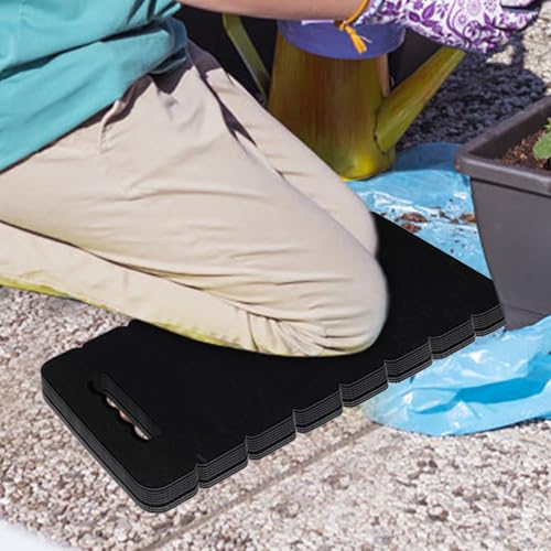 Thick Kneeling Pad - EVA Foam Garden Kneeler Mat | Foam Thick Mat | Gardening Kneeling Pad | Non-Slip Bathroom Mat Yoga Exercise Multifunctional Cushion EVA Car Repair Pad, 42x21x2cm, Black - color: Black