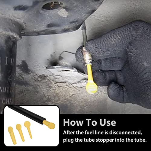 FIRSTINFO Taiwan 7-Piece Auto Steel Line Quick Fluid Stopper Set | 6 Plugs and 1 Tube Separator for Fuel Rail Hose, A/C and Brake Lines, F39292 - size: 6 pcs Plugs + 1 pc Tube Separator Kit