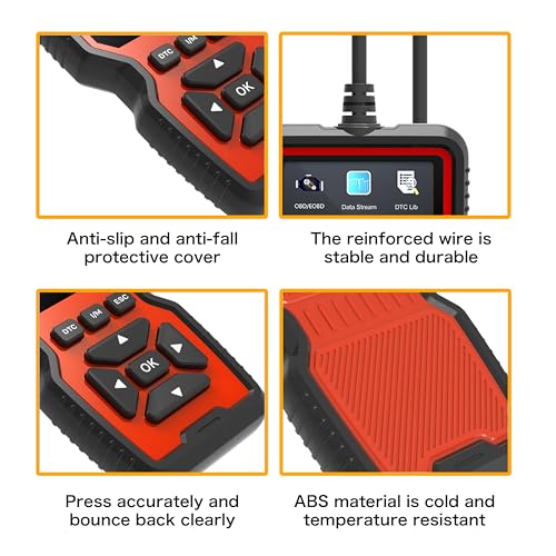 Car OBD2 Scanner Diagnostic Tool Vehicle Check Engine Light Code Reader with Reset, Live Data and Full OBD II Modes Compatible with Model Year 1996+ Cars & Light Trucks