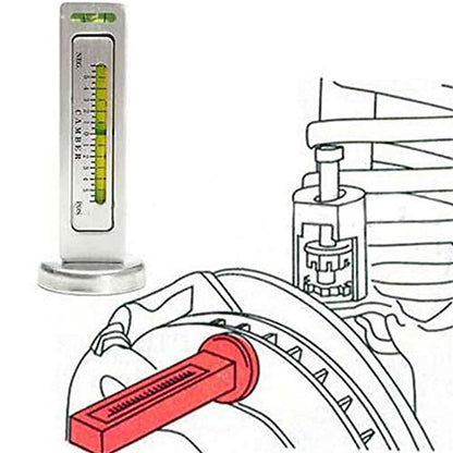 Four Wheel Alignment Magnetic Gauge Tool for Camber and Caster Angle Measurement, Adjustable Leveling Instrument with Range from - 5 to 5 Degrees, Attaches to Wheel Hub or Brake