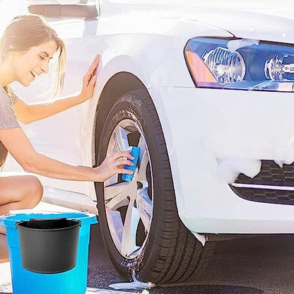 Car Detailing Bucket Organizer - Portable Auto Wash Tool Hanger, Black