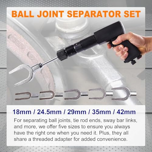 Air Hammer with 29-Piece Tool Plus Set Multifunctional Pneumatic Hammer Kit with Quick Change Retainer, Carrying Case, Anti Vibration Piece Chisel Set, 2500 BPM - color: Dark Gray