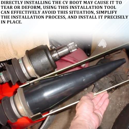 CV Boot Expander Tool Cone CV Axle Boot Removal Tool for Stretching and Mounting The Boots, Professional Installation Tools with Large Opening Universal Stretch OD 4.3" for Auto Axle Boots