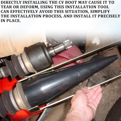 CV Boot Expander Tool Cone CV Axle Boot Removal Tool for Stretching and Mounting The Boots, Professional Installation Tools with Large Opening Universal Stretch OD 4.3" for Auto Axle Boots