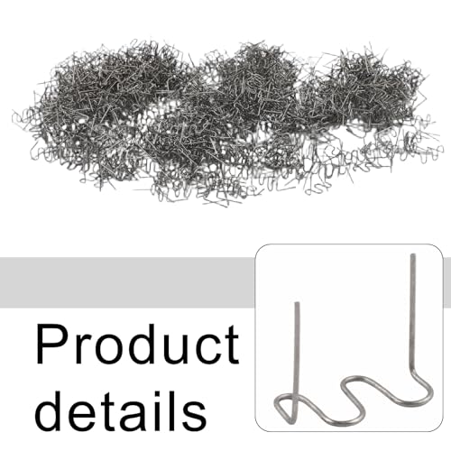 1000Pcs Welder Staples, 0.6mm S Wave Staples for Car Bumper Bodywork Plastic Stapler Repair Kit for Car Bumper Repair, Architectural Modeling, Plastic Craft Welding Supplies