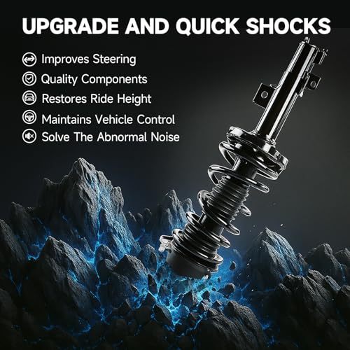 VibeUp Front Struts Assembly Kit Fits for Civic 2013 2014 2015, Complete Strut Assembly 272925 272926 Struts with Coil Spring Assemblies Set of 2 4SAA739 - size: Front, style: for Honda Civic 13-15